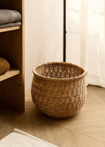 Cesta de ratán ecológica, elegante cesta de almacenamiento para juguetes, ropa y organización del hogar. - Product Image 3