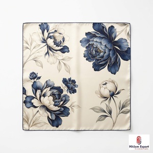Wholesale Custom Printed Short <b>Scarf</b> Fabric High Quality OEM ODM White Label Textile Manufacturer Fashion Accessories Export - Product Image 4
