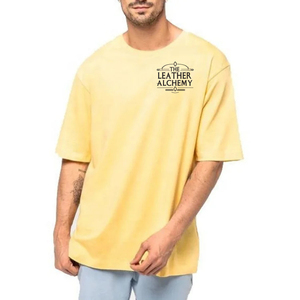 T-shirt Homme Oversize Lourd et Respirant, Col Boxy à Épaules Tombantes, Séchage Rapide, Logo Personnalisé, Fabriqué au Pakistan - Product Image 1