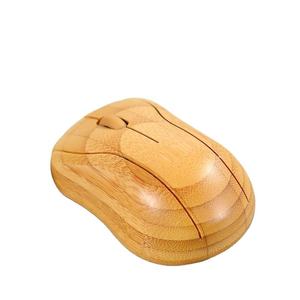 Handmade Eco-Friendly 2.4Ghz Cordless Bamboo <strong>Mouse</strong> Low Noise <strong>Wooden</strong> Wireless <strong>Mouse</strong> with USB Receiver for Notebook PC Laptop - Product Image 1