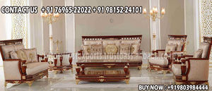 Canapé trois places en teck de style italien royal moderne, ensemble de meubles de salon, vente d'usine DST Exports - Product Image 4