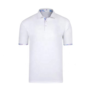 Camiseta de Golf para Hombre al por Mayor, con Logotipo Frontal, Tejido de Punto Sólido, Secado Rápido, 100% Algodón - Product Image 5