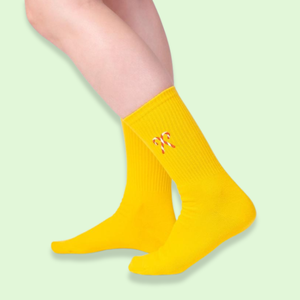 Chaussettes de sport ou d'entraînement brodées en coton avec motif canne à sucre de Noël personnalisé, ODM Smeta Sports pour usage quotidien - Product Image 1