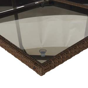 Ensemble de 10 ensembles de salle à manger de jardin en teck brun - Product Image 5