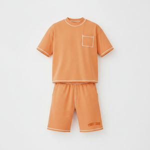Camiseta de Manga Corta de 2 Piezas para Hombre, Informal, Moderna, Estampada, de Verano, de Poliéster y Algodón, Transpirable, para el Fin de Semana - Product Image 6