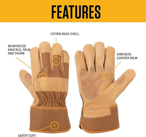 Professional Leather Gloves | Minimalist Stealth All-Black Textured Design | Direct Factory Price - Product Image 4