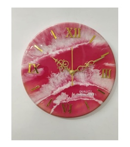 Handmade Modern <b>Wall</b> <b>Clock</b> Wooden Epoxy Resin Art for Housewarming Christmas or Wedding Home or Apartment <b>Decor</b> - Product Image 2