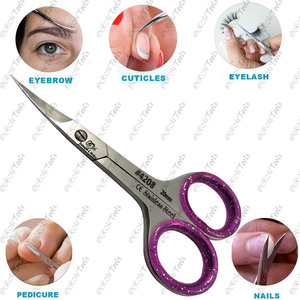 Curved Stainless Steel Sharp Nail Scissors Multifunctional Durable Design, Manicure scissors, sharp balde and point - Product Image 3
