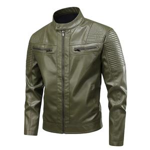 Genuine Leather Hooded <b>Jacket</b> | <b>Men</b> Women Unisex Leather Bomber | <b>Sheepskin</b> <b>Jacket</b> | Eco-Friendly Reversible Moto Biker Front - Product Image 3