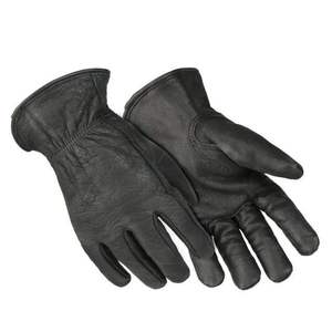 Gants de conduite pour homme en cuir de mouton véritable avec doublure en coton, doux, pour l'hiver, pour chauffeur, mécanicien, travail, sécurité, 11 oz, antidérapants - Product Image 3