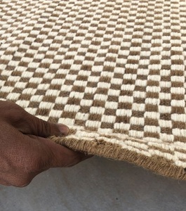 Alfombra de Lana y Algodón Antideslizante de Textura Gruesa y Tejido Plano Dhurry Indio a Precio de Fábrica para Interiores de Hogares de Lujo - Product Image 2