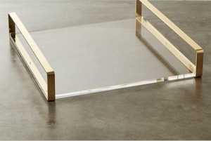 Assiettes de présentation / Plateau de service / Assiette de présentation en verre miroir, Plateau de service à vin, Plateau décoratif en verre miroir pour la décoration - Product Image 3