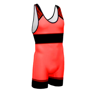 Combinaison de lutte personnalisée en tissu de compression haute performance, respirante et extensible, pour uniforme d'équipe - Product Image 1