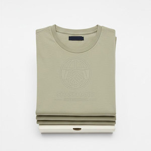 T-shirt classique pour homme, confectionné en tissu 100% coton doux, coupe confortable pour un usage quotidien décontracté - Product Image 6