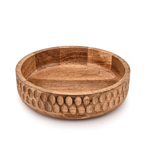 Bol à fruits en marbre artisanal en bois de Sheesham, vente en gros |   Moradabad Inde - Product Image 2