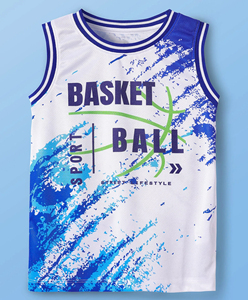 Boys Basketball Jersey Uniform Set Sleeveless Mesh Tank Top & Shorts Youth Sublimated Sport Wear Summer Kids <b>Athletic</b> Outfit - Product Image 3