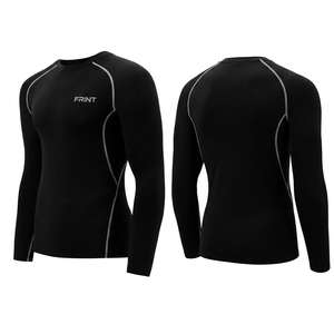 Camiseta de Compresión Deportiva de Manga Corta para Hombre, Secado Rápido, Poliéster, Tallas S M L XL 2XL 3XL, para Natación, Running, Gimnasio, Sublimación, OEM, ODM - Product Image 2