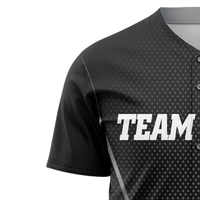 Maillot de baseball noir personnalisé pour hommes, respirant, pour l'entraînement des équipes, vêtements de sport