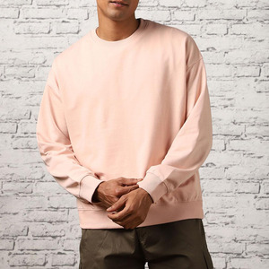 Sweat-shirt à col rond en molleton à épaules tombantes, style streetwear, pour homme, coupe ample, épais, décontracté - Product Image 1