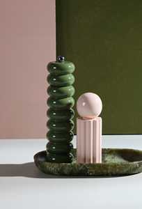 Moulin à sel et à poivre laqué moderne, design cylindrique minimaliste, idéal pour la table à manger et l'aménagement de la cuisine - Product Image 5