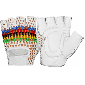 Gants de sport en cuir, longueur poignet, respirants, sans doublure, pour le sport, printemps-été, noirs et beiges, pour hommes, moto, cyclisme. - Product Image 1