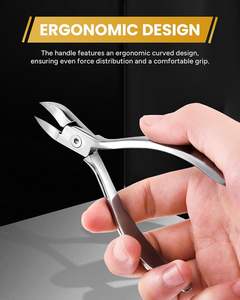 Coupe-ongles pour ongles incarnés épais, en acier inoxydable, lames incurvées super affûtées, ouverture large pour hommes, femmes, seniors, doigts - Product Image 3