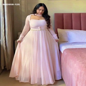 Hermoso Conjunto de Diseño de Georgette Sintético con Falda Larga Acampanada, Maxi y Anarkali, Koti Elegante, Pantalón y Dupatta - Proveedor Indio - Product Image 1
