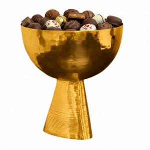 Elegante tazón de chocolate hecho a mano con asa, plato de chocolate de metal de primera calidad, tazón decorativo para postres para ocasiones especiales. - Product Image 6