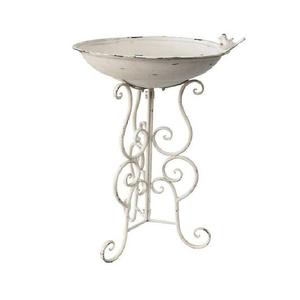 Bain d'oiseaux extérieur élégant en métal, station de soin pour oiseaux, ornement de pelouse, œuvre d'art, accessoire de jardin, amélioration du jardin, tradition du bain d'oiseaux - Product Image 6
