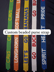 Correa para Bolso Bandolera Hecha a Mano, Profesional, Vintage, Impermeable, con Cuentas y Símbolo de Paz, Ganchos, Tamaño Personalizado, Amarilla, Ecológica y Portátil - Product Image 6