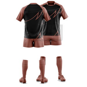 ชุดยูนิฟอร์มสโมสรรักบี้แบบสั่งทำ เสื้อเจอร์ซีย์แบบซับลิเมชั่น กางเกงขาสั้น ระบายอากาศได้ดี น้ำหนักเบา กันลม ชุดกีฬาประสิทธิภาพสูง ปักลาย 3 มิติ - Product Image 5