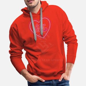 Sweat-shirts pour hommes en coton mélangé de haute qualité fabriqués au Pakistan, avec logo personnalisé, en polaire respirant, pour l'hiver, décontractés, avec strass - Product Image 5