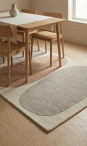 Alfombra Moderna Abstracta con Diseño Tufted Antideslizante, Sensación de Lana Suave y Lujosa, Estilo Beige en Tonos Tierra para una Decoración Estética del Hogar - Product Image 5