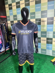Camiseta de Fútbol Unisex Husky, Cuello en V, Manga Corta, Poliéster Sublimado, Absorbe la Humedad, Transpirable, Corte Regular, Todas las Temporadas, Adulto - Product Image 3