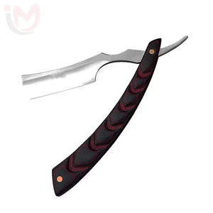 Navaja de Afeitar Manual de Acero Inoxidable con Diseño Personalizado y Logotipo, con Mango de Madera Plegable para Uso Facial - Product Image 5