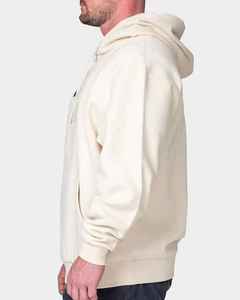 Sudadera con Capucha para Hombre, Color Crema, Corte Regular, Felpa de Algodón, Estilo Casual, Diseño de Bolsillo, para Otoño - Product Image 2