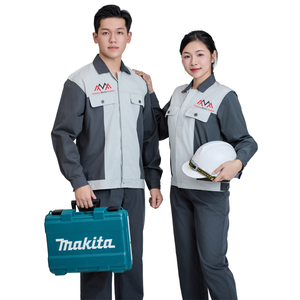 PRECIO DE FÁBRICA Ropa de trabajo informal para mujer, uniforme de trabajo personalizado para hombre, pantalones de trabajo para hombre, camisas de trabajo naranjas para construcción - Product Image 1