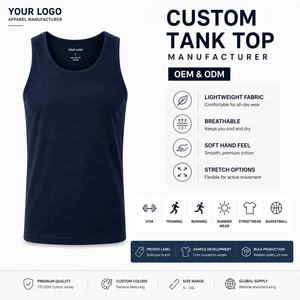 เสื้อกล้ามออกกำลังกายผู้ชาย ระบายเหงื่อได้ดี ด้านหลังเป็นตาข่าย สำหรับเล่นบาสเกตบอล ทรงโอเวอร์ไซส์ น้ำหนักเบา รับผลิตแบบ OEM ODM เสื้อกล้ามออกกำลังกาย - Product Image 4