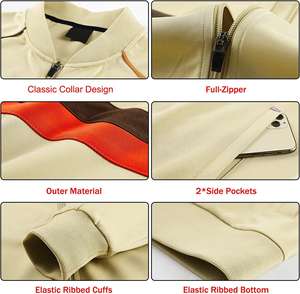 ชุดวอร์มผู้ชายคุณภาพสูง ผลิตจากผ้าฝ้าย แขนยาว สวมใส่สบาย มีซิปเต็มตัว เหมาะสำหรับวิ่งและเล่นกีฬา ผลิตจากผ้าโพลีเอสเตอร์ - Product Image 4