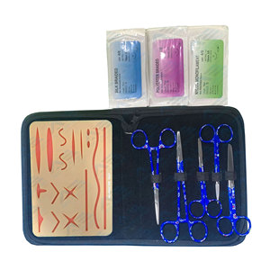 Kit d'entraînement professionnel à la suture avec plaquette de pratique cutanée, instruments médicaux et kit de dissection pour la suture - Product Image 1