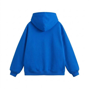 Sweat à capuche pour homme en molleton 100% coton uni, coupe slim, manches longues, respirant - Product Image 2