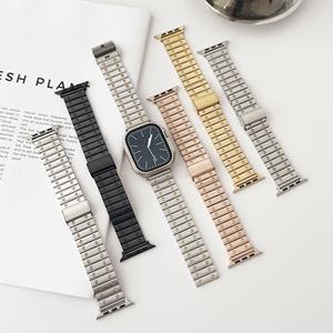 <span class=keywords><strong>Bracelet</strong></span> de montre de luxe en acier inoxydable <span class=keywords><strong>Bracelet</strong></span> en métal adapté aux hommes et aux femmes pour la série de montres intelligentes - Product Image 4