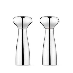 Vintage Silver Stainless Steel Leak Proof Dishwasher Safe Salt and Pepper Shaker Set Spice Dispenser Tableware Condiment <b>Pots</b> - Product Image 4