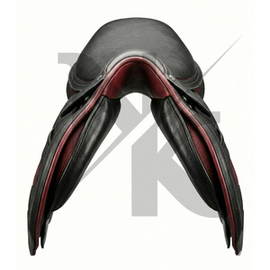 อานม้าอเนกประสงค์หนังแท้แบบอังกฤษพร้อมโครงไม้สำหรับขี่ม้าเดรสสาจ กระโดดข้ามสิ่งกีดขวาง และแข่งม้าจากอินเดีย - Product Image 3