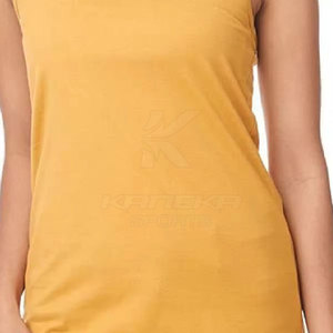 Camiseta sin Mangas para Mujer, Transpirable, Ecológica, con Logotipo Frontal, de Algodón Suave, Informal, para Verano, Uso Diario, Atuendo Moderno, Alta Calidad, KANEKA SPORTS - Product Image 2