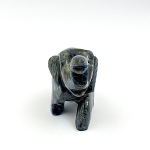 Black Obsidian <b>Elephant</b> Hand Carved Natural Gemstone Figurine Protection Feng Shui Decor Wholesale Supplier - Product Image 4