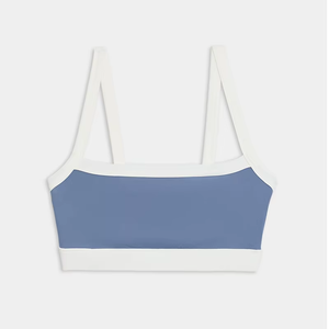 Soutien-gorge de sport pour femmes actives, 2 tons, haute performance, bleu, pour la course à pied et le yoga - Product Image 1