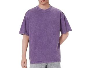 Hot Sale Cropped <b>Box</b> Fit t Shirt Blank Oversized Acid Washed Boxy Fit Oversize <b>Drop</b> Shoulder Vintage Heavy Breathable Tees Shirt - Product Image 4