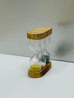 Reloj de Escritorio de Madera 3 en 1 de Diseño Clásico, Temporizador de Arena para Té de 1 Minuto, Venta al por Mayor de Fábrica