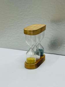 Reloj de Escritorio de Madera 3 en 1 de Diseño Clásico, Temporizador de Arena para Té de 1 Minuto, Venta al por Mayor de Fábrica - Product Image 6
